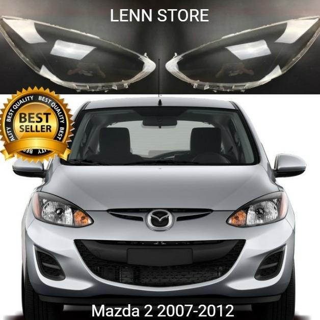 Cover Mika Lampu Depan Mazda 2 2007-2012 Transparan
