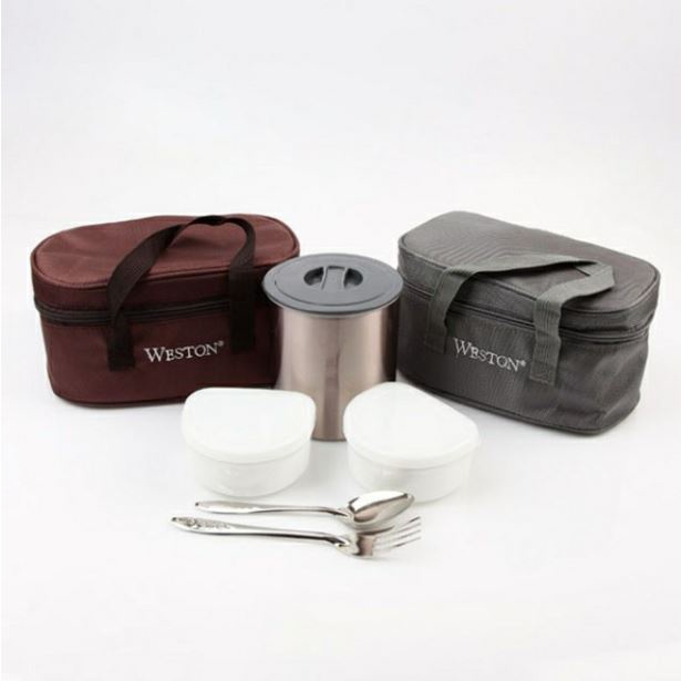 Lunch Box Mini Weston Great Quality 500ml Warna Coklat