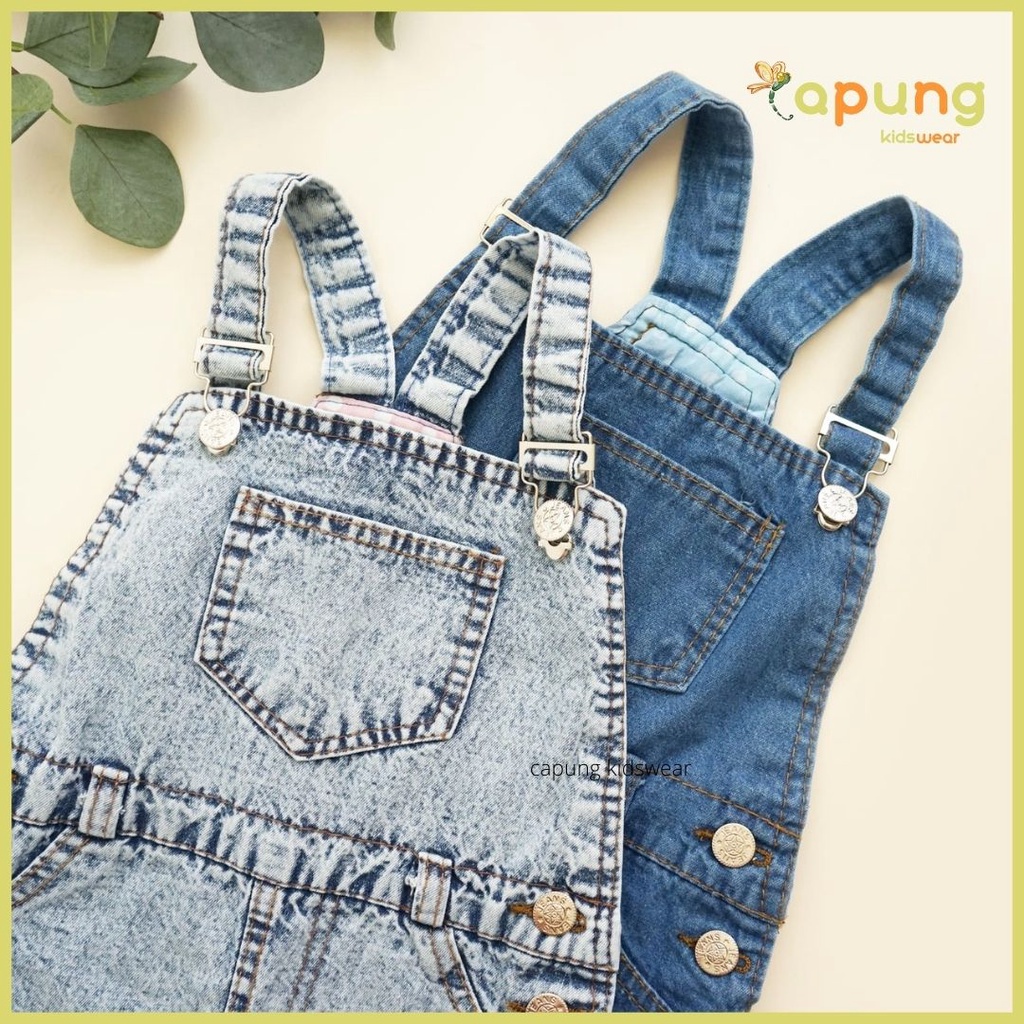 (Capung Kidswear) Overall Rok Anak Perempuan Baju Kodok Anak (6 bulan-4 tahun)