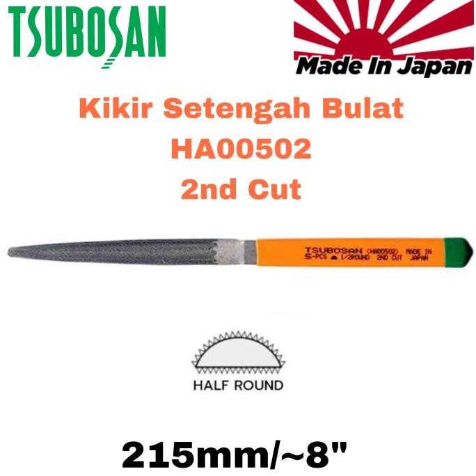 

Kikir Tsubosan 2nd Cut Kasar HA00502 Setengah Bulat File Japan