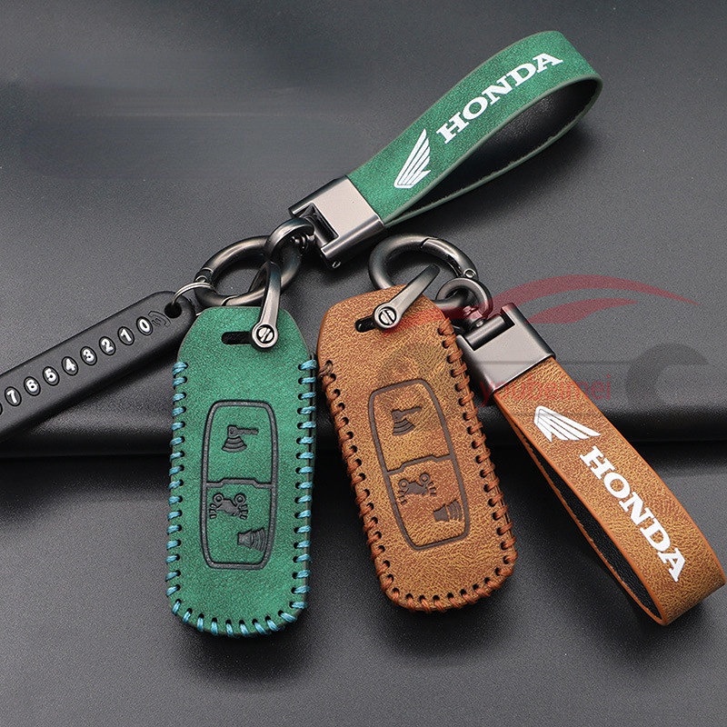 Leather Key Case Honda Motor Remote Key Case Cover Honda Key Holder ADV 150 ADV150 PCX 125 150 PCX150 FORZA 300 2021 Vision