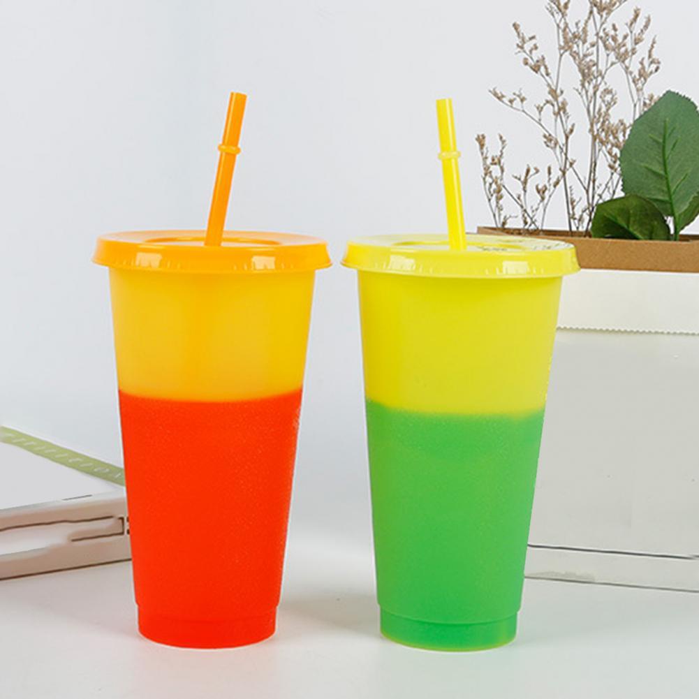 JAVASHOP Tumbler Color Changing Cups Berubah Warna Botol Gelas Minum 750 ml