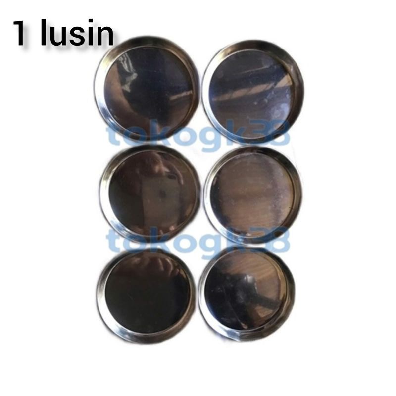 Tatakan Gelas / Piring Acar / Saos STAINLESS  Kecil 1 lusin
