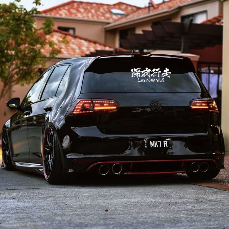 Late Night Walk Stiker Reflektif Jdm Stiker Penghias Pintu Mobil Kaca Depan Bagasi Bumper Pintu Mobil Untuk Toyota Supra Rush Tomica Calya Avanza AE86 Starlet Agya Sienta Soluna Yaris Alphard Fortuner Innova Camry Dyna Hiace Altis