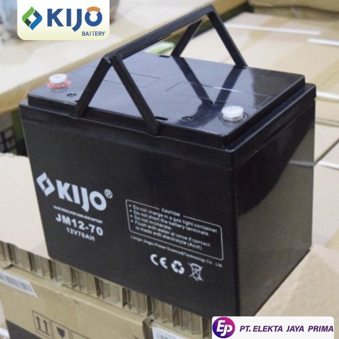 BATERAI UPS VRLA 12V 70AH KIJO / BATTERY AKI KERING 70 AH ACCU ( KHUSUS INSTANT)