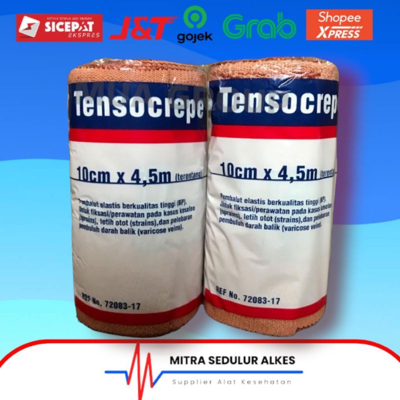 Tensocrepe 4 Inch (10 cm x 4.5 m) BSN