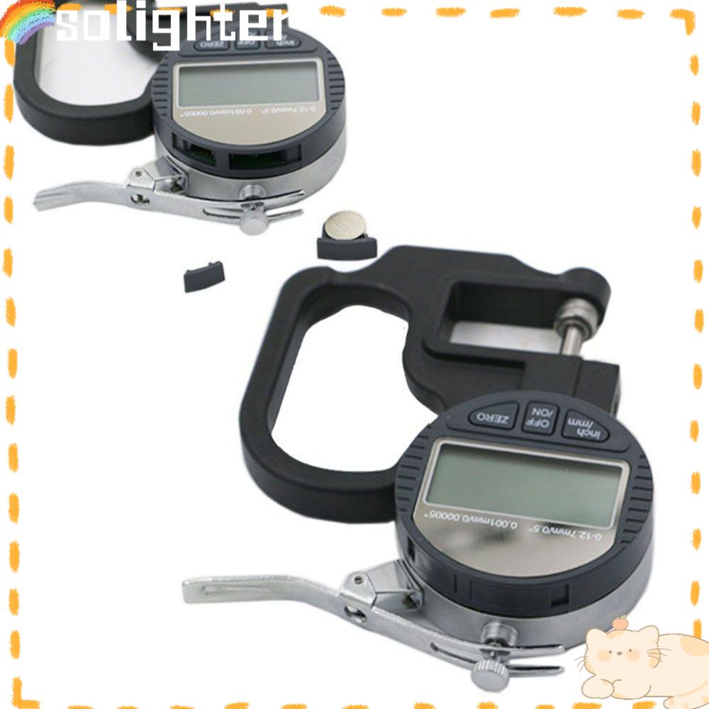 Solighter Thickness Tester Mesure Alat Instrumen Indicator Gauge Micrometer Elektronik Dial Indicator Gauge Micrometer Digital