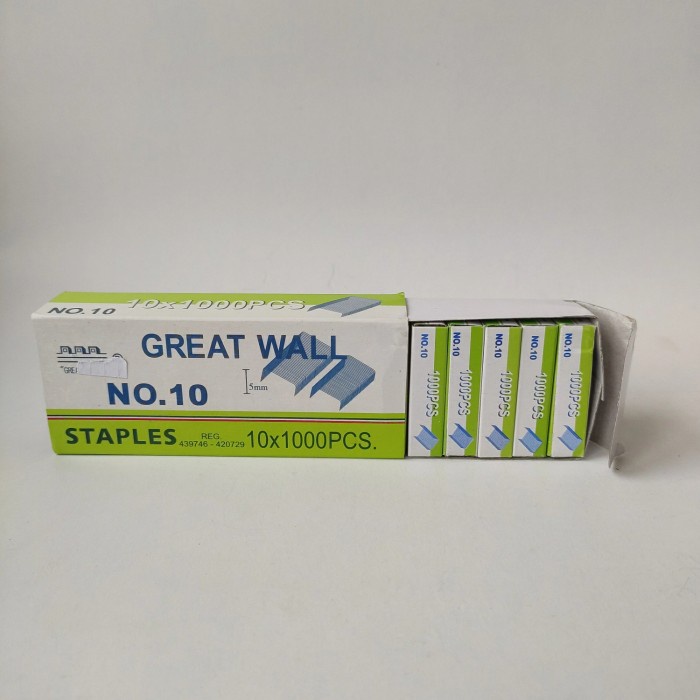 

NO. 1 / GREATWALL ISI STAPLER STAPLES HEAVY DUTY PER DUS BESAR