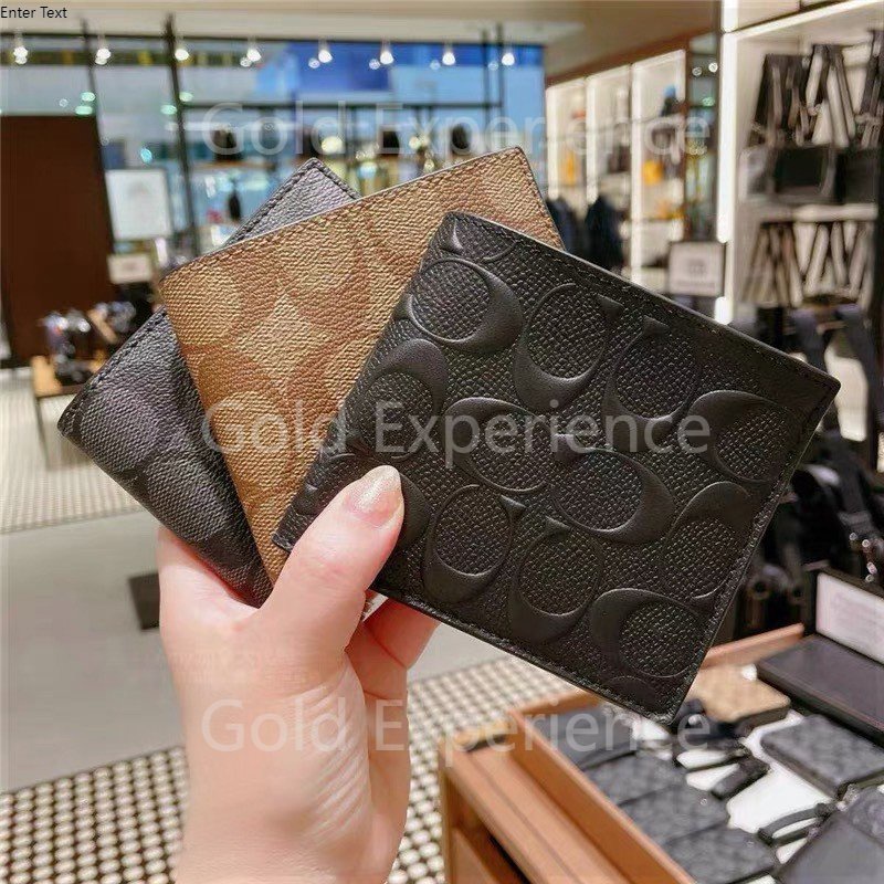 Coach Dompet Pria Bifold Men Wallets Dompet Lipat Pria Fullset ORIGINAL Coach Wallet Coach Dompet Men Bags