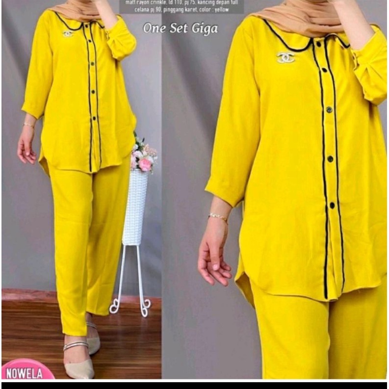 PAKET USAHA SET GIGA DAPAT 5 PCS BAHAN CRINGKLE AIR FLOW