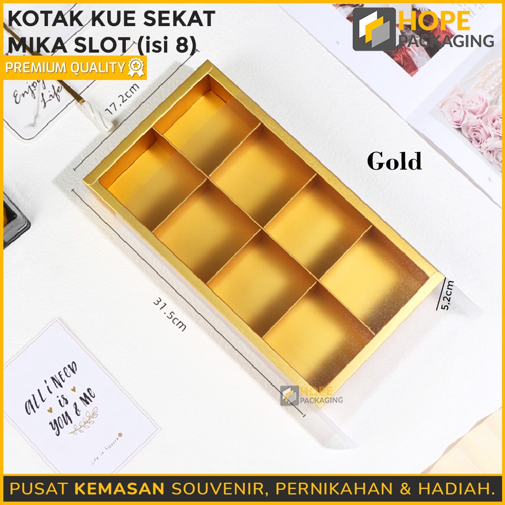 Kotak Kue Sekat Mika Slot 2 sekat / 4 sekat / 6 sekat / 8 sekat Box mika coklat / moon cake foodgrade gift sale Gift Box Mooocake Transparant