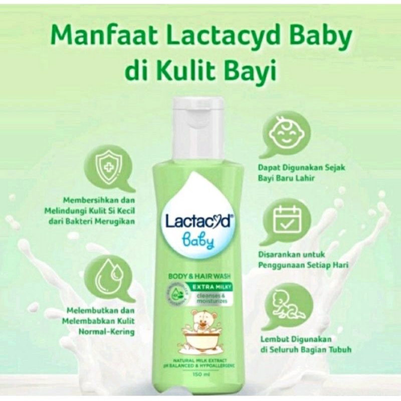 Lactacyd Baby Liquid Soap Gentle Care | Milk Ekstra 60ml 150ml 250ml 500ml