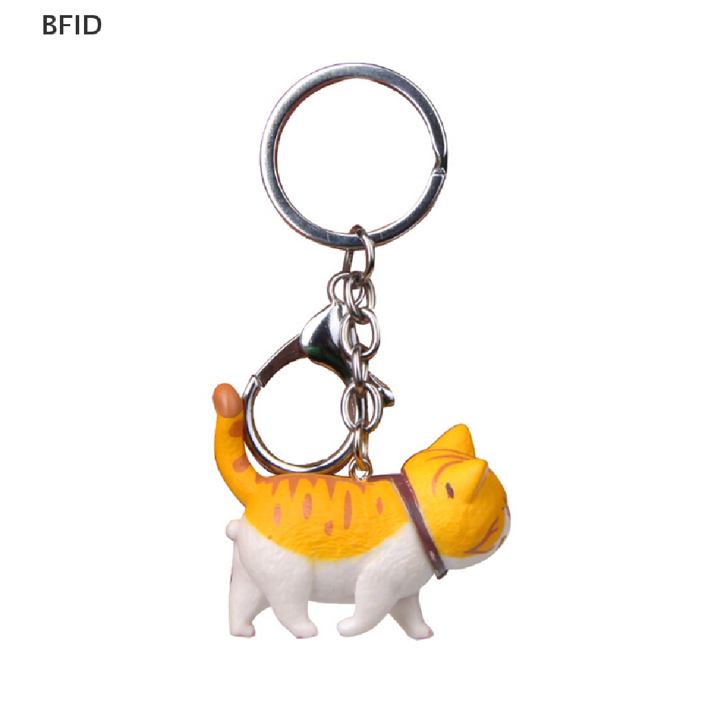 [BFID] New Lovely Cat Kitten Keychain Gantungan Kunci Handbag Liontin Ornamen Hadiah Mainan Anak [ID]