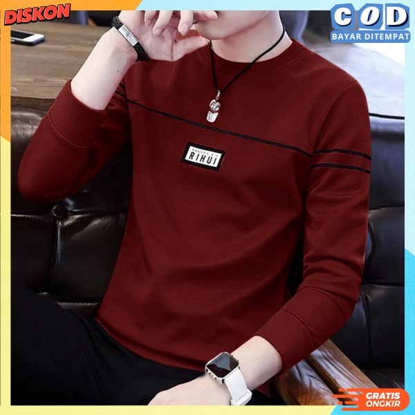 Atasan Pria Baju Atasan Casual Kaos Keren Kekinian Pakaian Laki Terbaru 2023 Bsju Cowok Dewasa Bj At