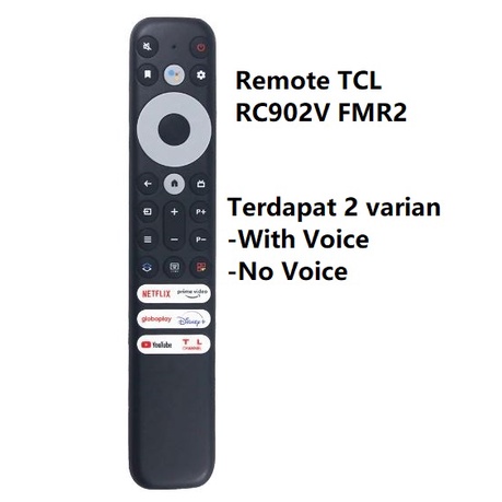 Remote Remot TCL Smart TV ANDPORD TCL NETFLIX YOUTUBE Google Voice Bluetoth 75P725 43P635 50P635