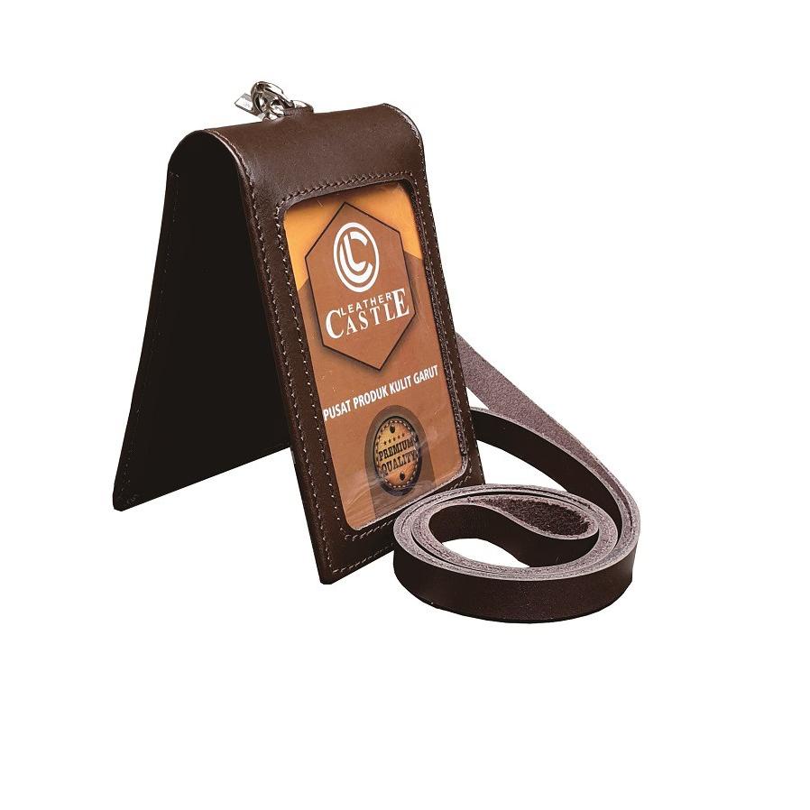 

Big Sale Name Tag Id Card Holder Kulit Magnet Tali Id Card Leather Castle