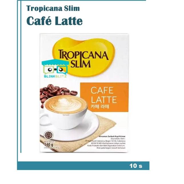 

Ide3E8q BOX Tropicana Slim Cafe Latte 10 Sachet Kopi Krimer Sugar Free Diet Keto Coffee Diabetes