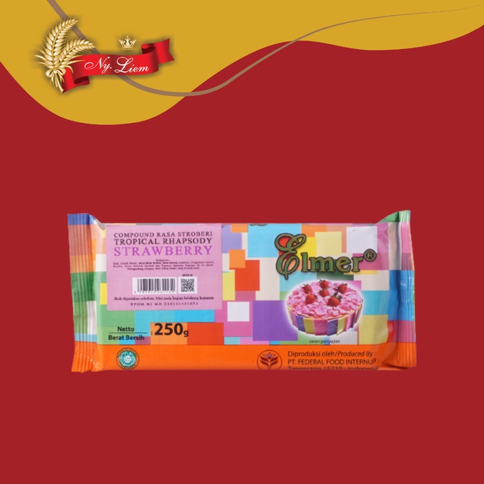 ELMER STRAWBERRY Tropical Rhapsody Cokelat Compound 250 gram