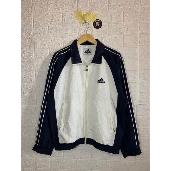 Vintage Jaket / Jacket Windbreaker Adidas Big Spell Out Colorblock