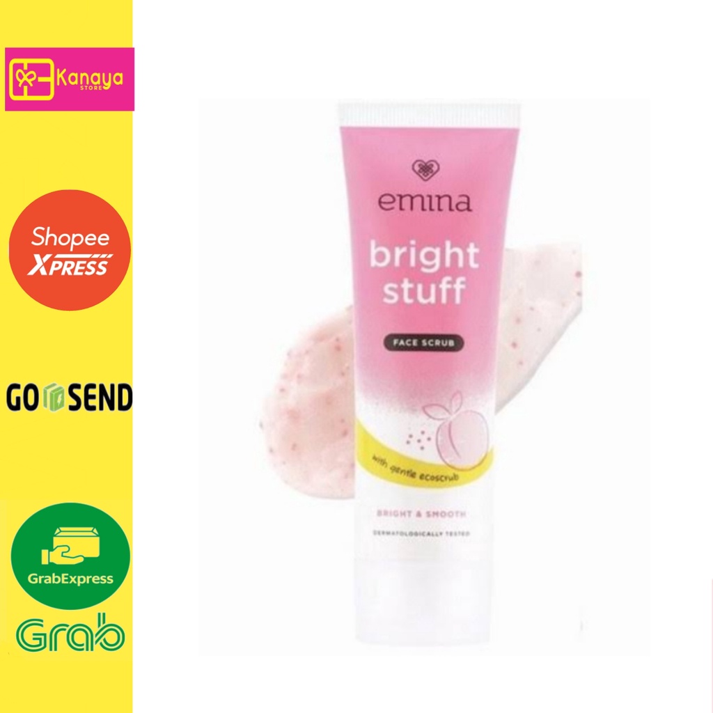 (BISA COD) Emina Bright Stuff Face Scrub 50 ml