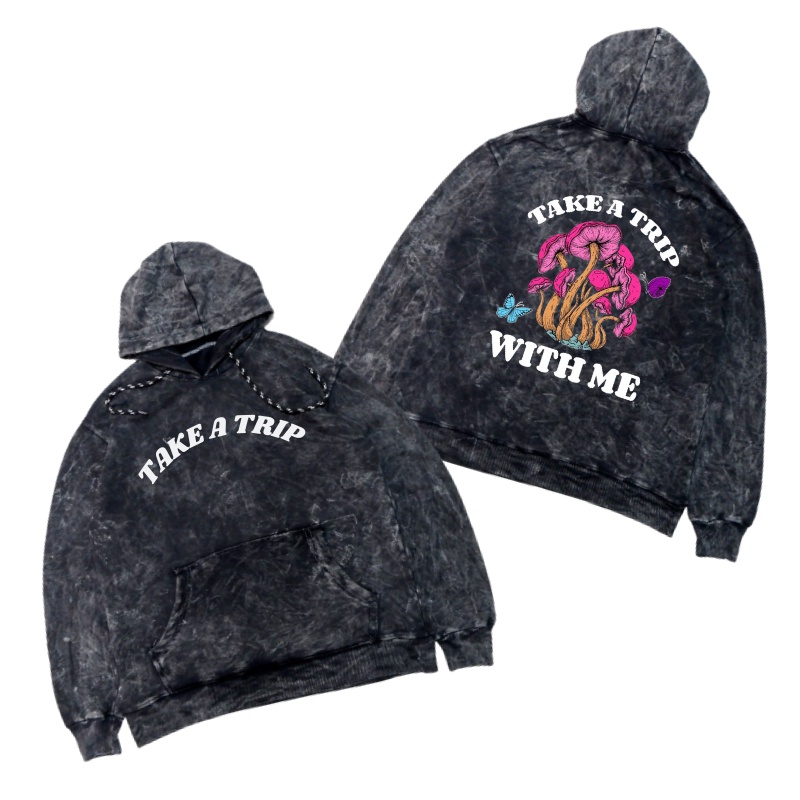 GENTIL - Jaket Sweater Hoodie Sandwash - Toxic