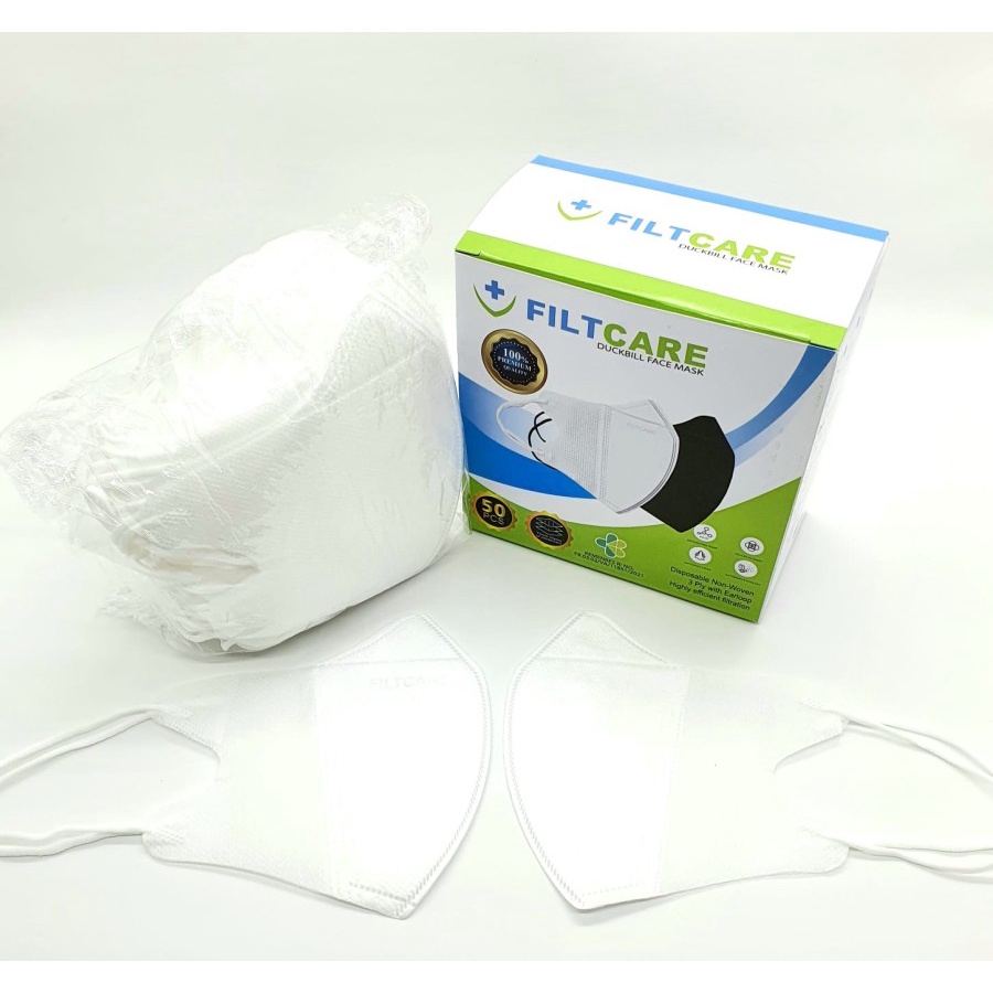 MASKER FILTCARE MASKER DUCKBILL GARIS 3PLY ISI 50PCS/BOX PREMIUM QUALITY 3D