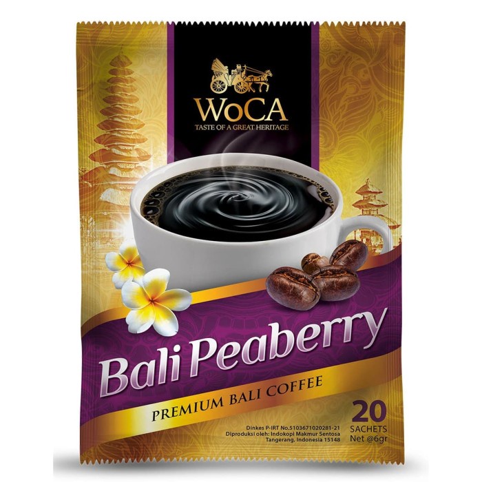 

Terlaris ✨ -WoCA Kopi Bali Peaberry 20 Sachets- 2.1.23
