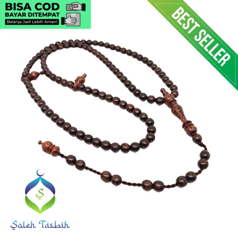 Tasbih Galih Asem Size 6mm, Isi 99 Butir