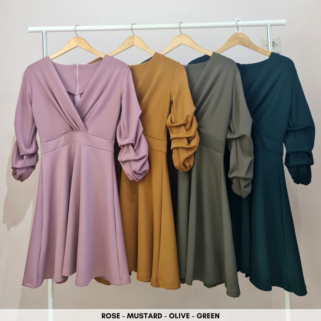 998 bella flare dress natal dress pesta busui friendly