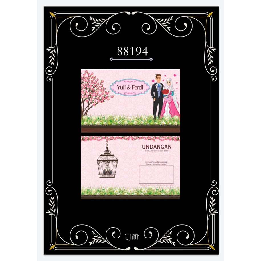 UNDANGAN PERNIKAHAN Erba 88194