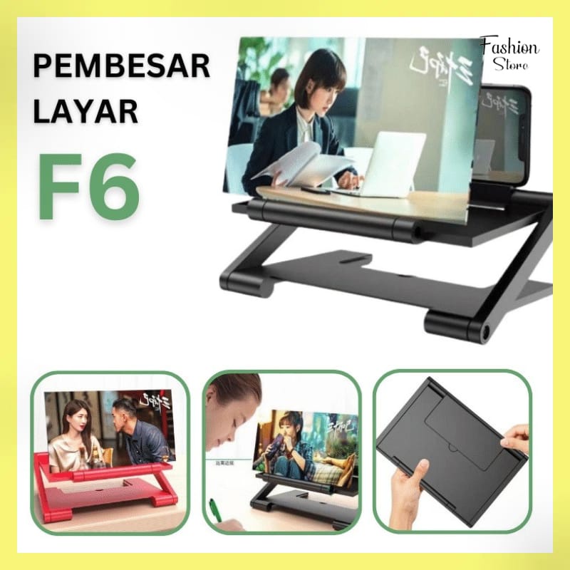 FS--KACA PEMBESAR LAYAR HP SMARTPHONE 3D / SCREEN F6 LIPAT PORTABLE