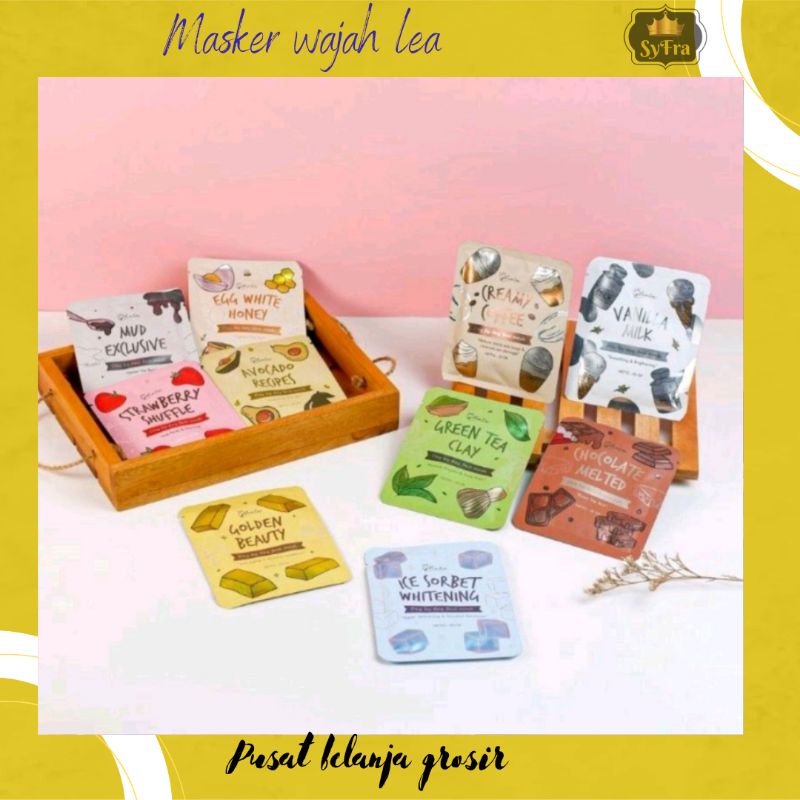 Masker Organik BPOM TRAVEL SIZE 10 GR dan 20 gram MASKER BY LEA / MASKER ORGANIK / FACE MASK BUBUK TERMURAH