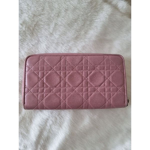 Dompet long wallet dior pink shw