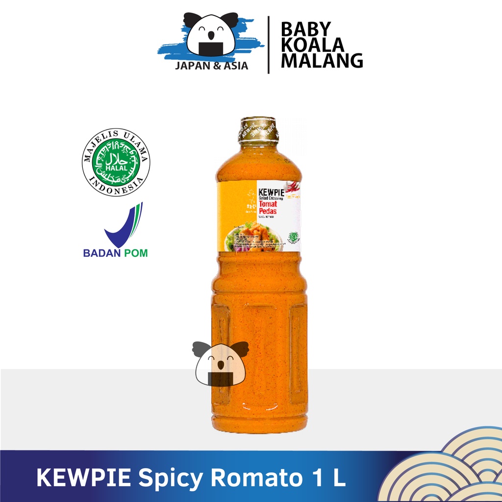 

KEWPIE Salad Dressing Spicy Tomato 1 liter │ Saus Salad Tomat Pedas..