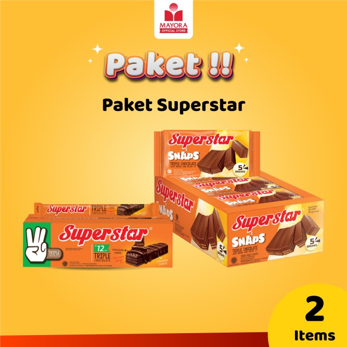 

[BC] [BISA COD] Paket Wafer Coklat Superstar