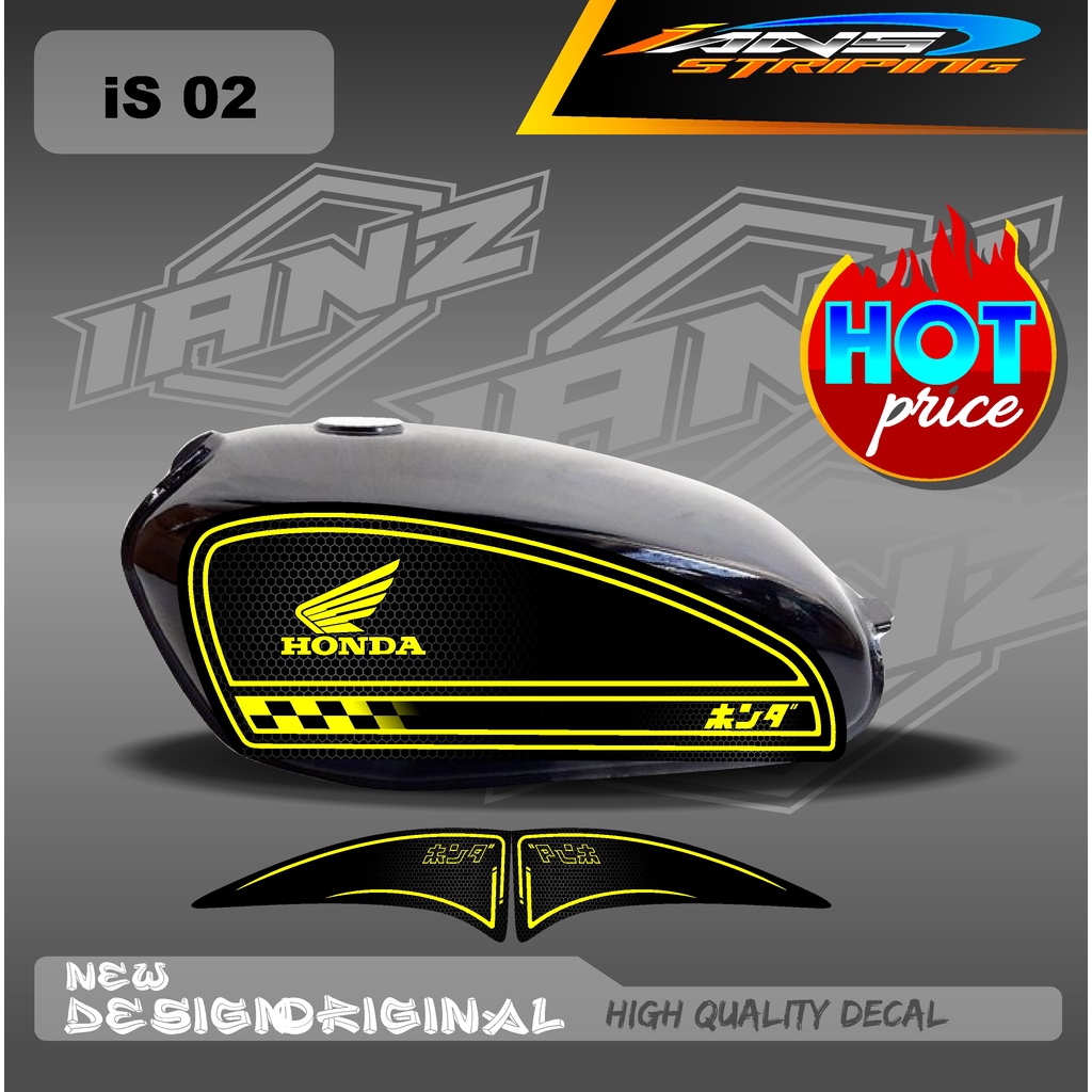 STRIPING CB 100 STANDART / STIKER CB 100 CUSTOM HOLOGRAM / NON HOLOGRAM IS02