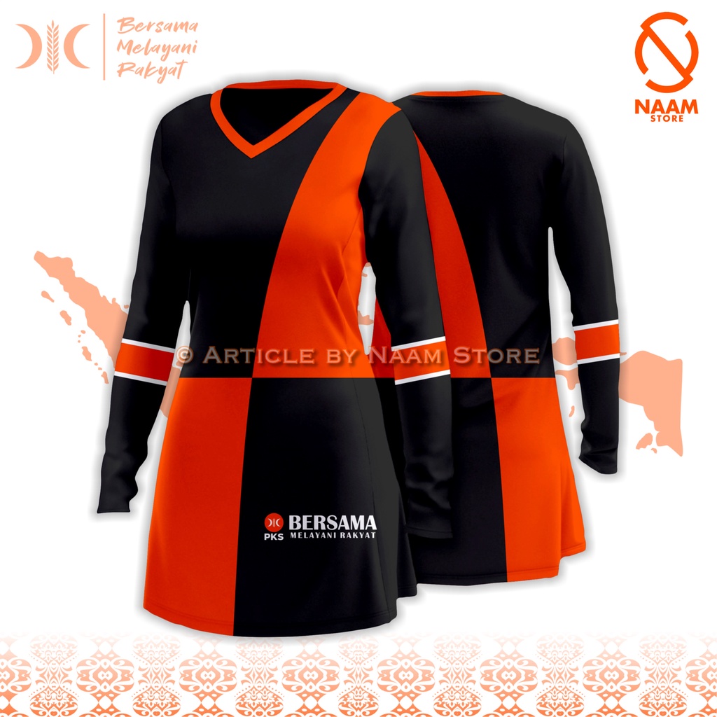 Kaos Tunik Akhwat PKS (Partai Keadilan Sejahtera) type 5.0 by Naam Store