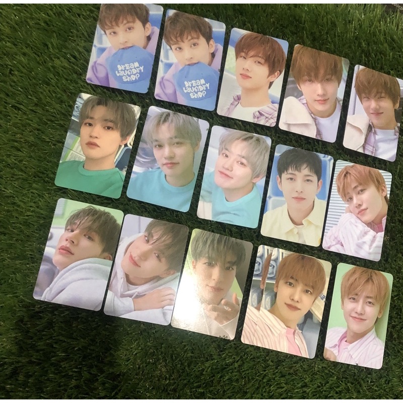 Laundry trading card nct dream photocard Mark gigit topi chenle bread jisung senyum jaemin selca jen