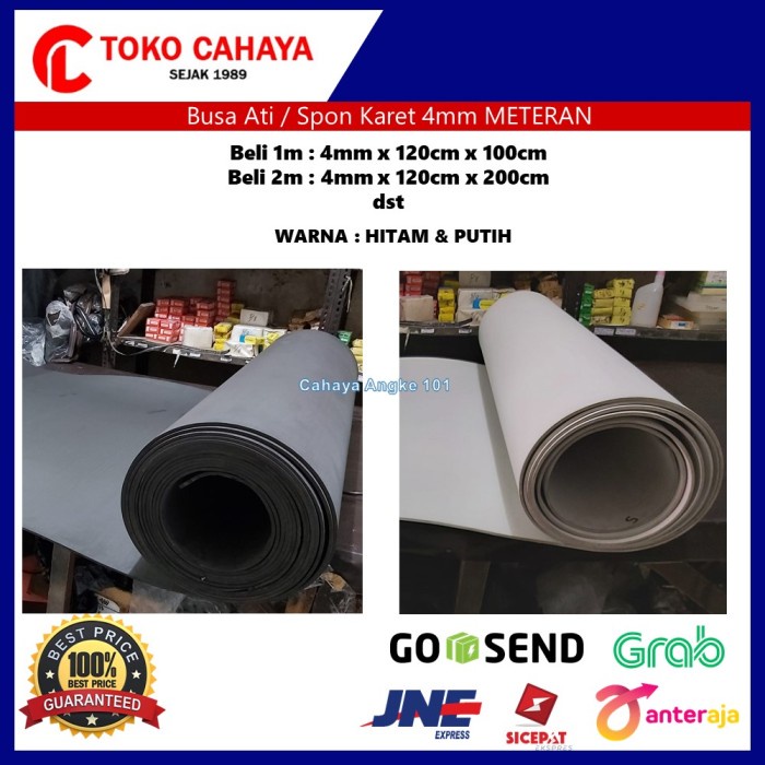 Karet Busa Ati Spon Eva Sponge Roll 4Mm - Meteran