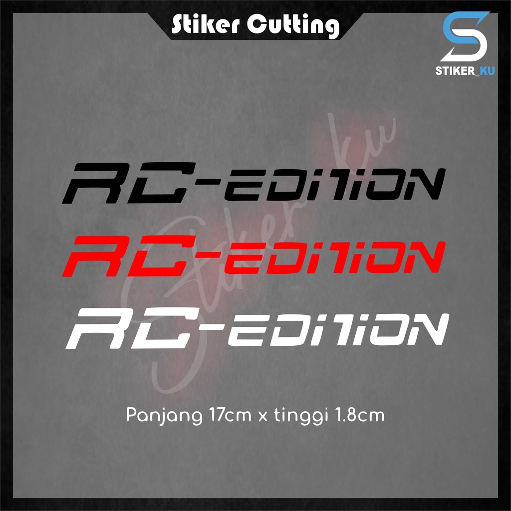STICKER SHOCK DEPAN RC EDITION CUTTING TERMURAH