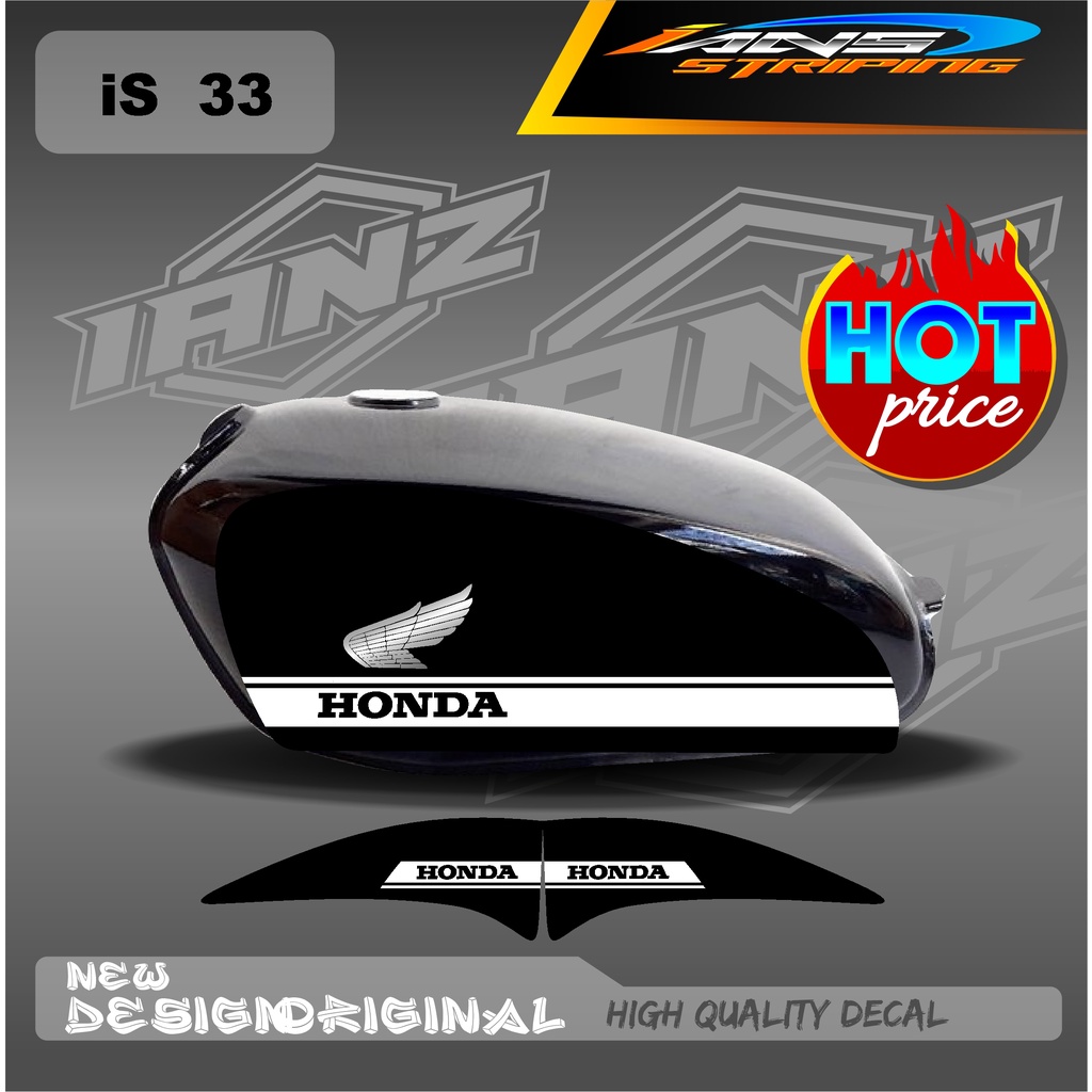 DECAL STRIPING LIST TANGKI CB100 HOLOGRAM / NON HOLOGRAM IS33