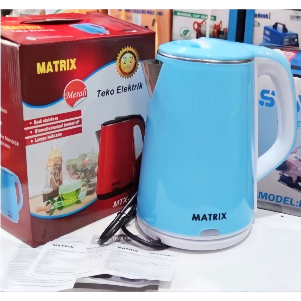 Matrix Teko Listrik 2.2L Electric Kettle Matrix MTX-0622