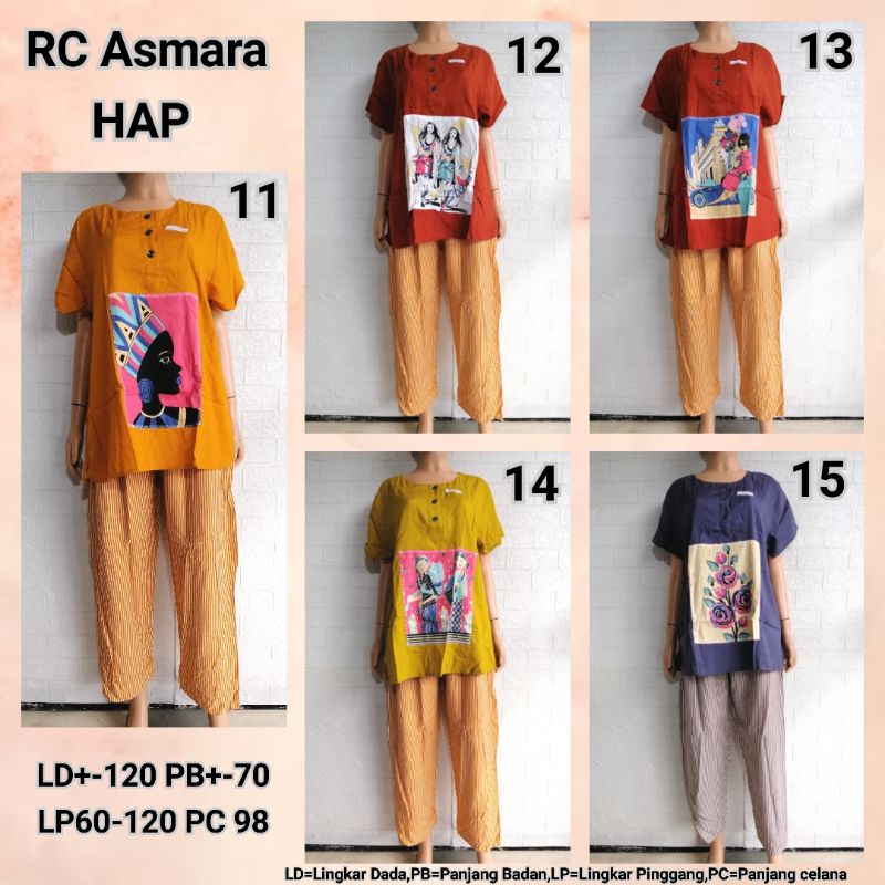 SETELAN HAP CELANA PANJANG RC ASMARA TMBL + HALO