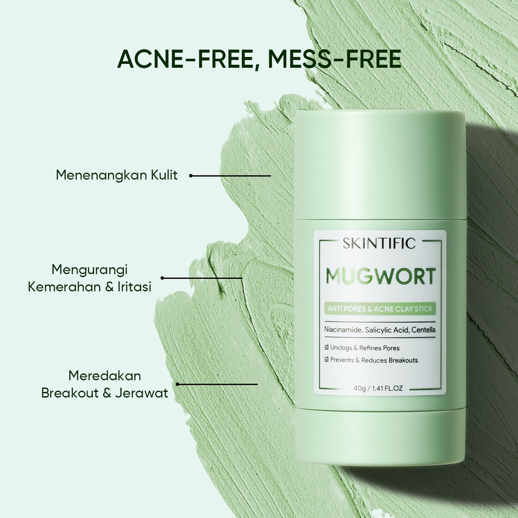 ❤ MEMEY ❤ SKINTIFIC Mugwort Anti Pores &amp; Acne Clay Stick