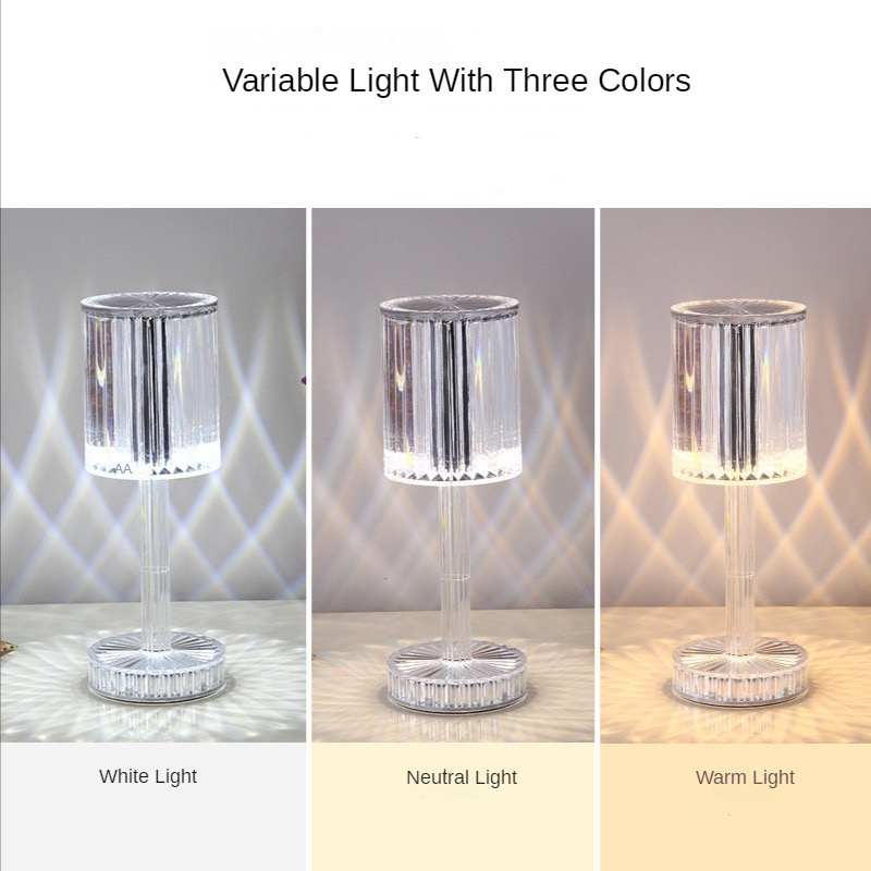 WJ1507 Lampu Meja Kristal Model Gatsby Lampu Hias Acrylic Table Lamp