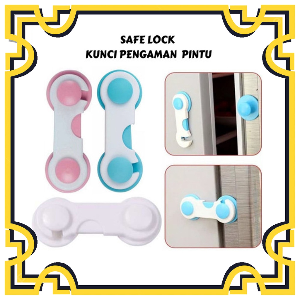 HS PENGAMAN LACI LEMARI PINTU KULKAS 3M ADHESIVE CHILD BABY SAFETY