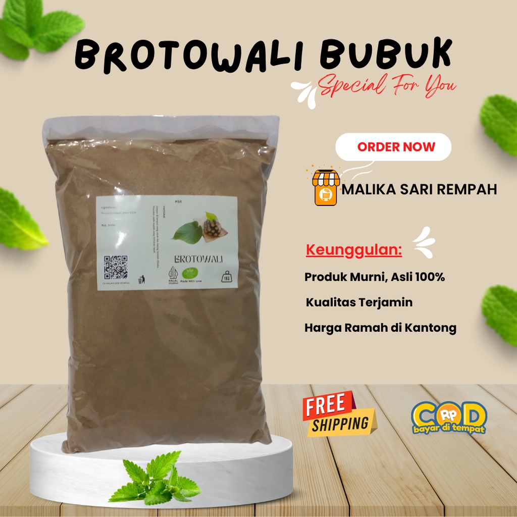 

Brotowali Bubuk [1 kg] | Tinospora crispa Powder [1 kg]-MSR