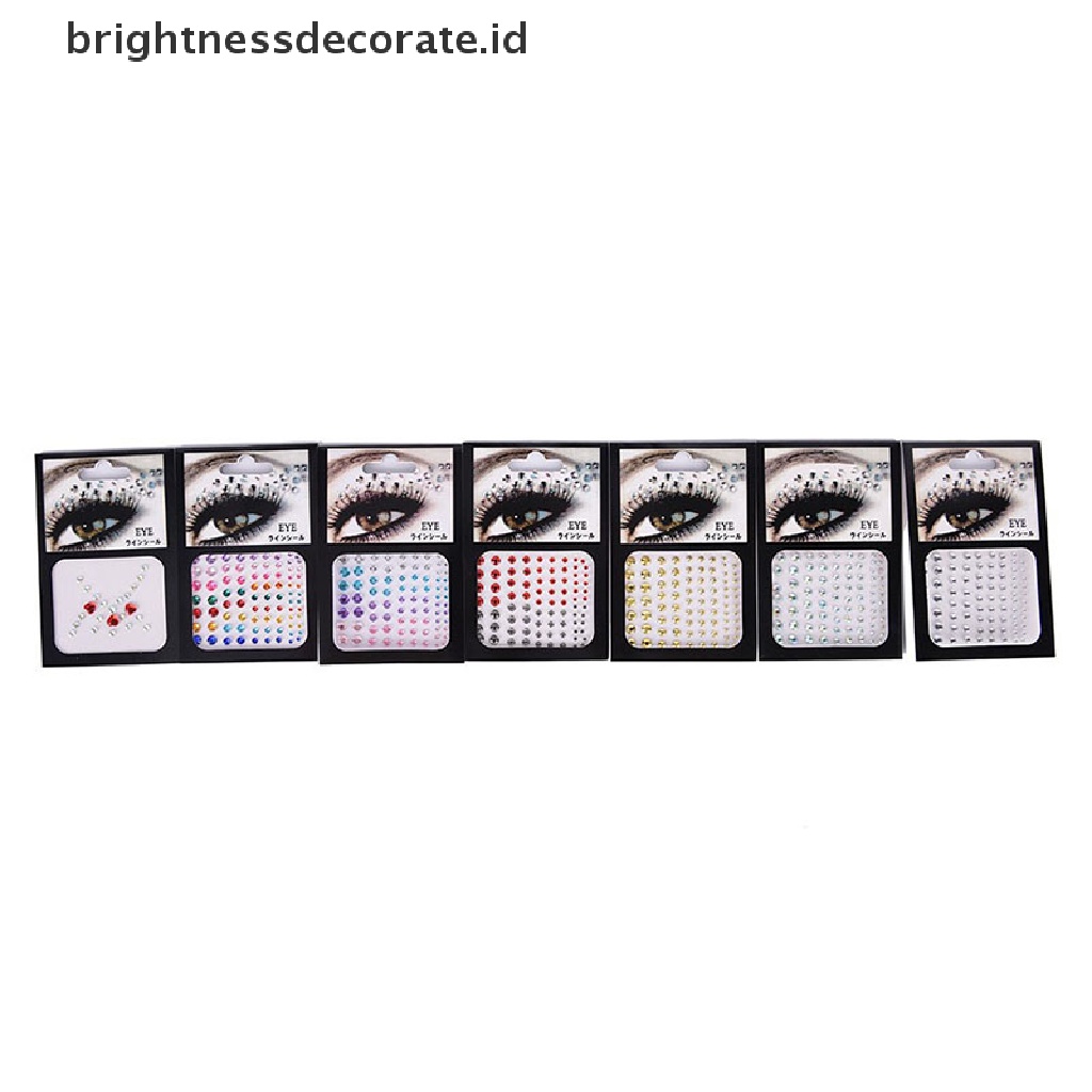 [Birth] New Jewel Eyes Makeup Crystal Eyes Stiker Tato Diamond Glitter Stiker Makeup [ID]