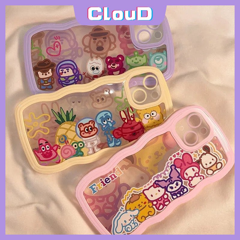 Kartun Disney Animals Case Realme C33 C30 C25Y C11 C12 C15 C21Y C35 C25s C25 C1 C20 C20A C3 C17 Realme 10 8 8pro 6i 7i 9 9pro+8i 5i 5 5s 7pinggiran Bergelombang Cute Manyo Lembut Tpu Cover