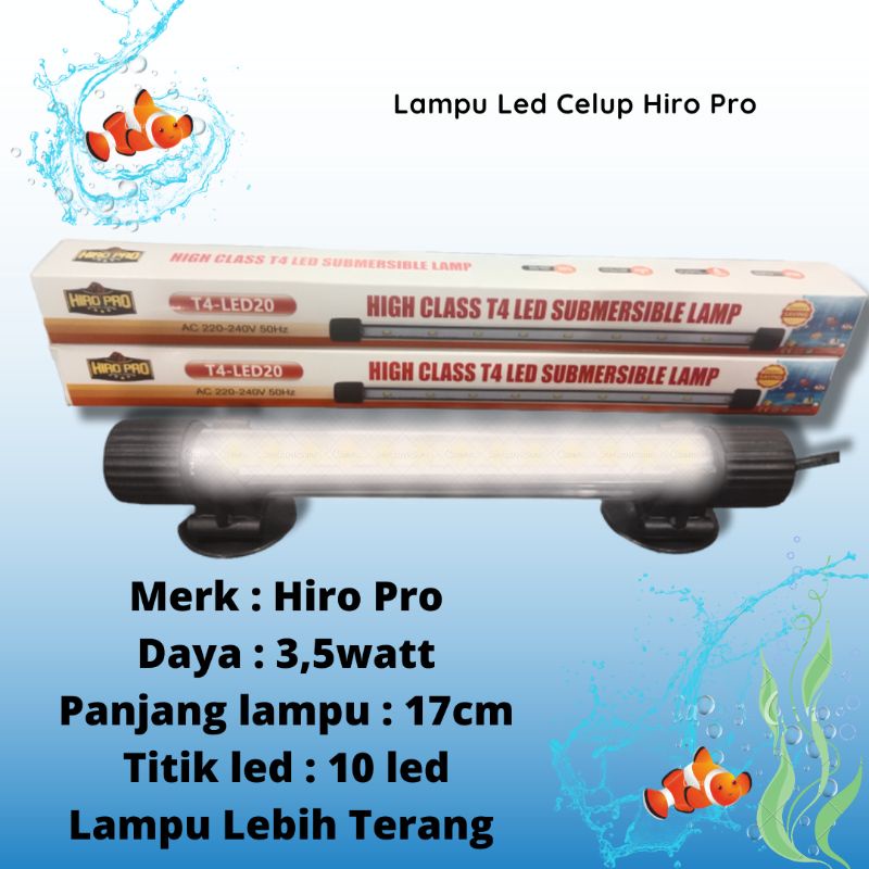 PROMO MURAH Lampu Led Celup Aquarium HIRO PRO T420